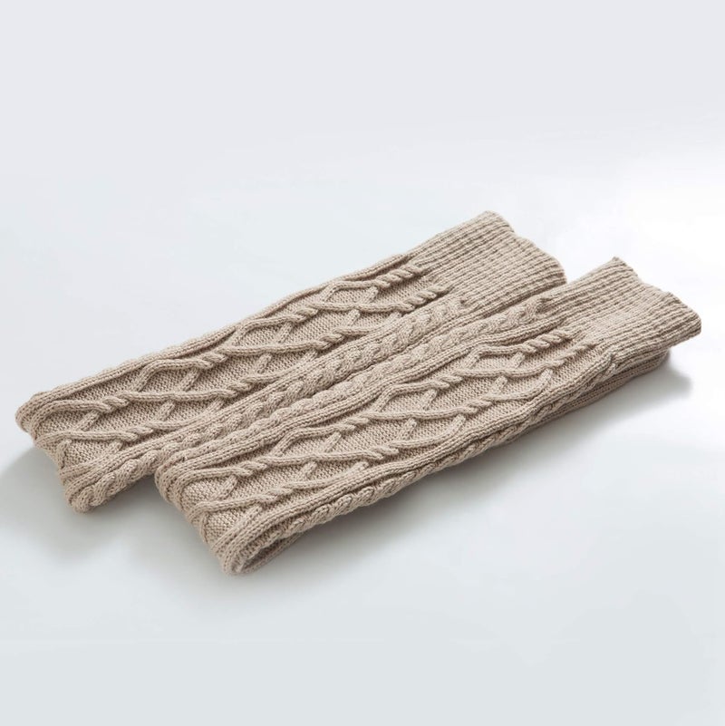 SherryDC Women's Cable Knit Thigh High Boot Socks Extra Long Winter Stockings Leg Warmers - Image 4
